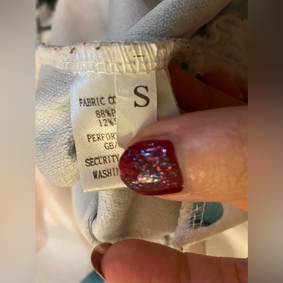 NWOT Strapless Romper Long Bell Pants size S floral design - Picture 7 of 7